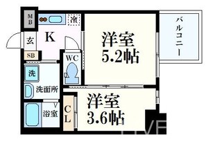 セレニテ本町リアンの物件間取画像